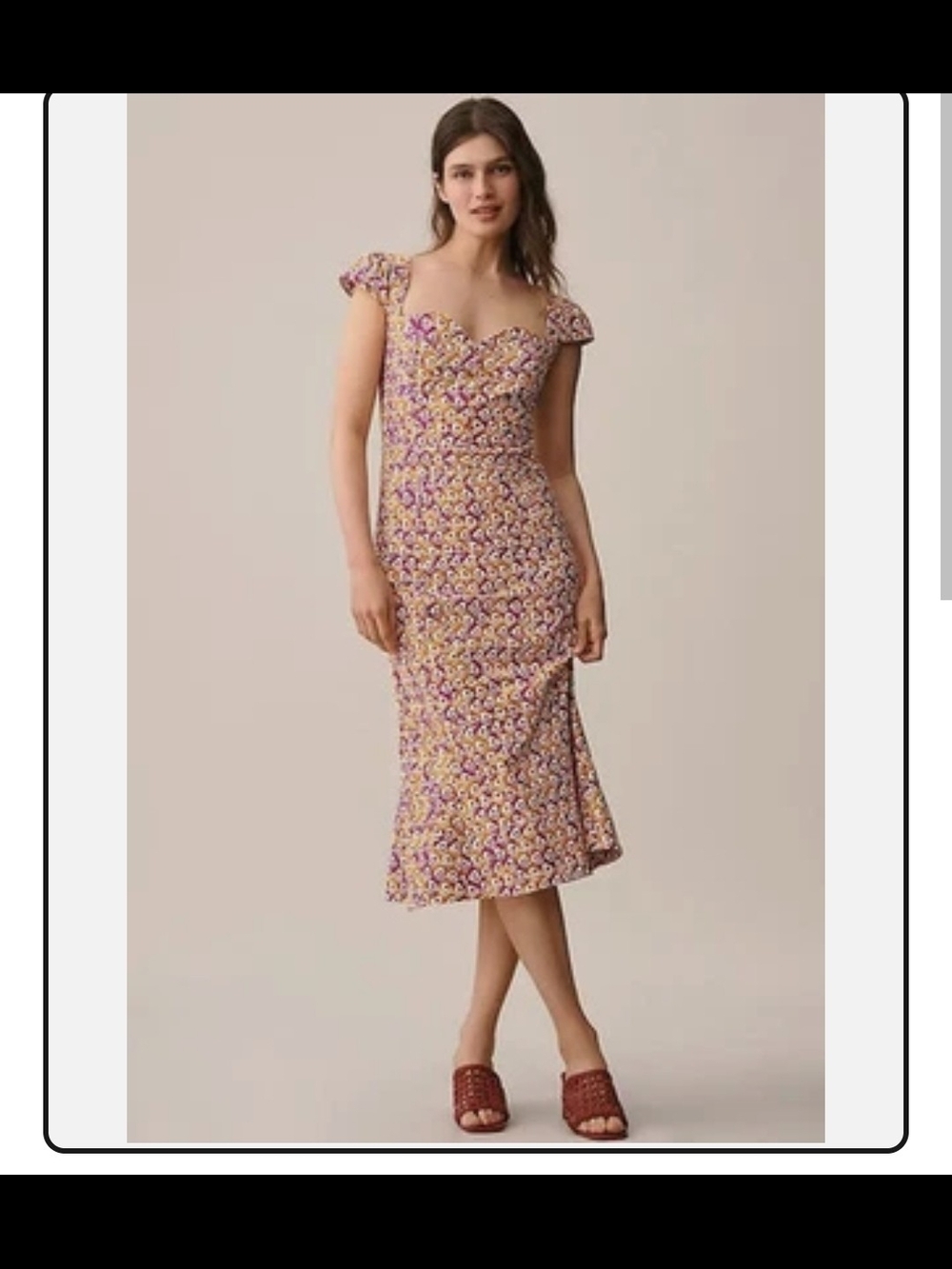Maeve The Cecily Fit & Flare Sweetheart Dress Anthropologie New Medium